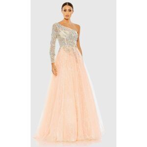 Embroidered One Shoulder Bodice Ballgown, NWT, 10,